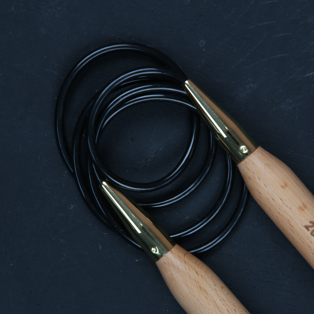 KnitPro Jumbo Birch 20mm 120cm Huş Ağacı Misinalı Şiş- 35360