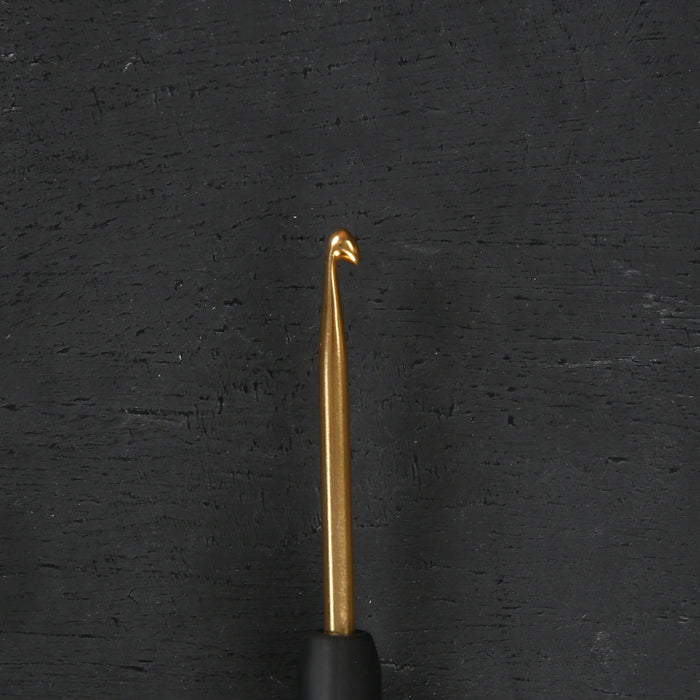 Knitpro Aluminum Gold 3mm Siyah Yumuşak Saplı Yün Tığ - 30803
