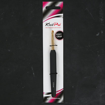 Knitpro Aluminum Gold 5.5mm Siyah Yumuşak Saplı Yün Tığ - 30808