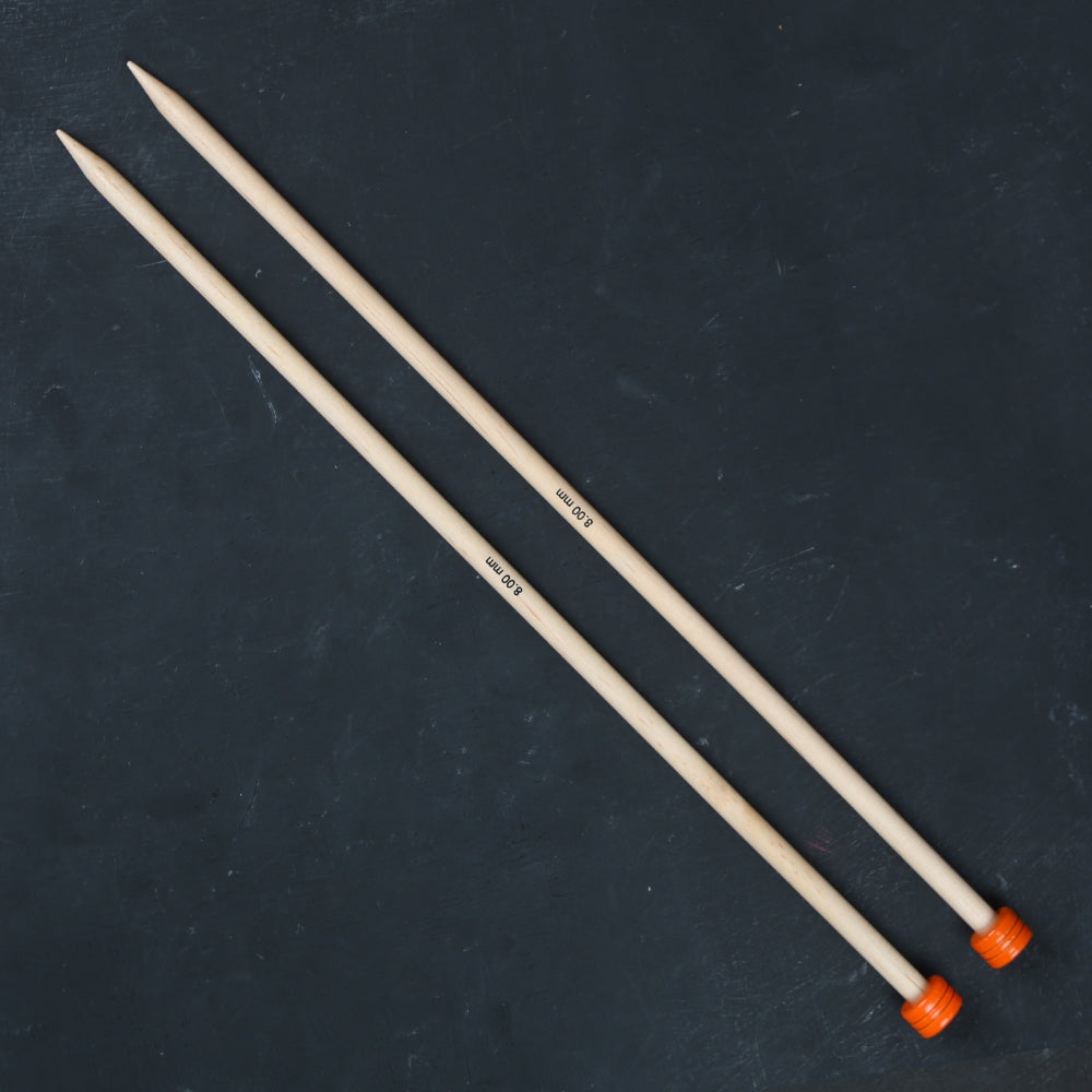 KnitPro Basix Birch Huş Ağacı 8mm 35cm Örgü Şişi - 35265