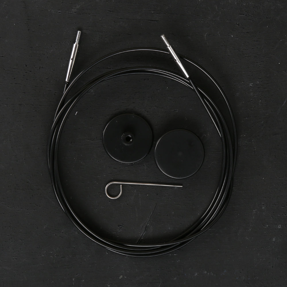 KnitPro Siyah 150 cm Tekli Ara Bağlantı Misinası - 10525