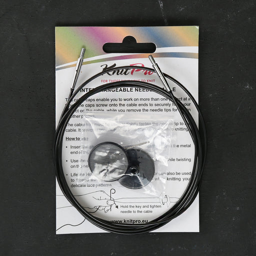 KnitPro Siyah 150 cm Tekli Ara Bağlantı Misinası - 10525