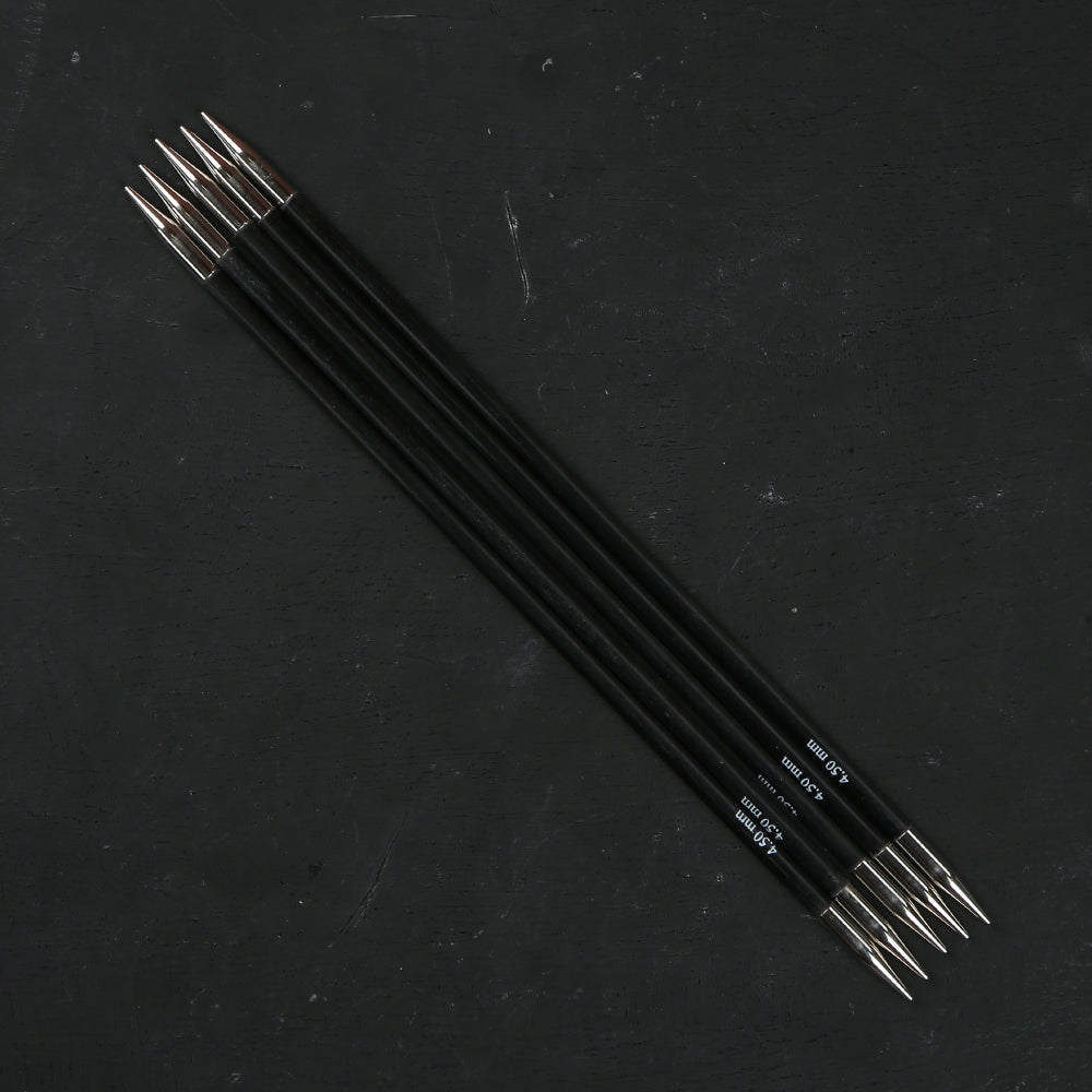 KnitPro Karbonz 4.5mm 20cm Çorap Şişi - 41133