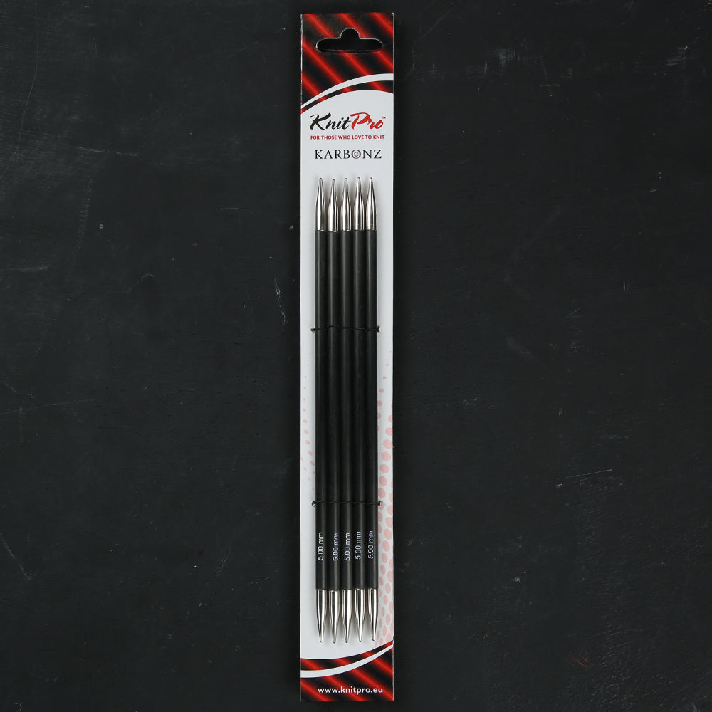 KnitPro Karbonz 5mm 20cm Çorap Şişi - 41134