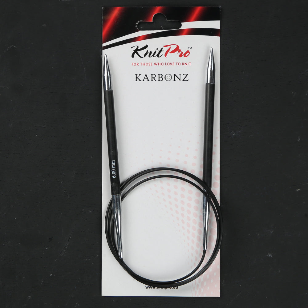 KnitPro Karbonz 6mm 100cm Misinalı Şiş - 41213