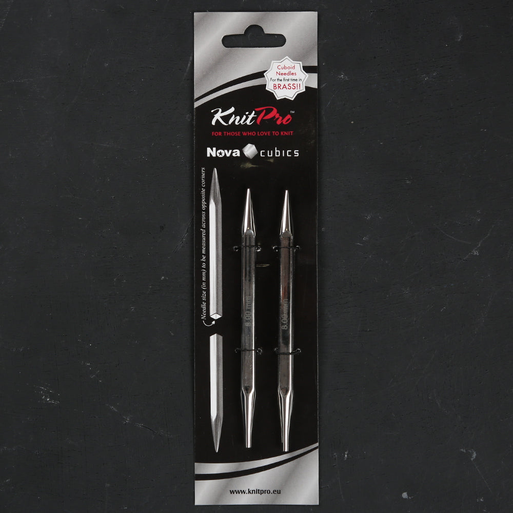 KnitPro Nova Cubics 8mm Kübik Değiştirilebilir Misina Şişi - 12328