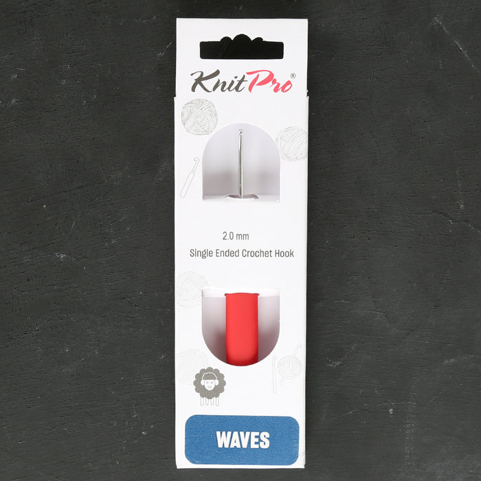 KnitPro Waves 2mm Kırmızı Yumuşak Saplı Yün Tığ - 30901