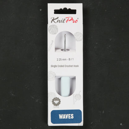 KnitPro Waves 2.25mm Gri Yumuşak Saplı Yün Tığ - 30902