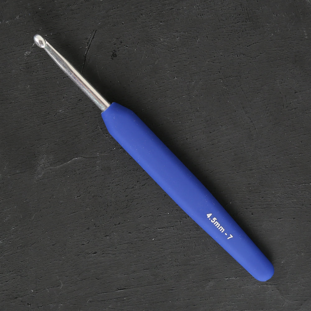 Knitpro Waves 4.5mm Mavi Yumuşak Saplı Yün Tığ - 30910