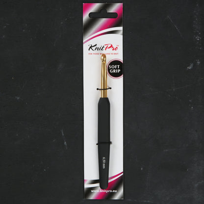 Knitpro Aluminum Gold 6.5mm Siyah Yumuşak Saplı Yün Tığ - 30881