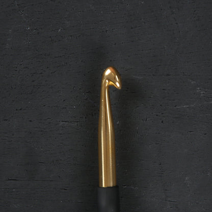 Knitpro Aluminum Gold 6.5mm Siyah Yumuşak Saplı Yün Tığ - 30881