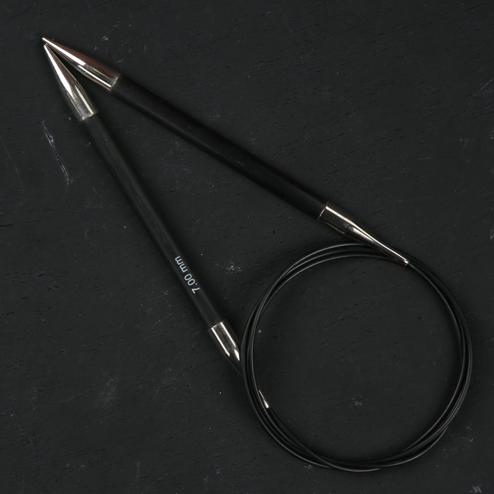 KnitPro Karbonz 7mm 100cm Misinalı Şiş - 41215