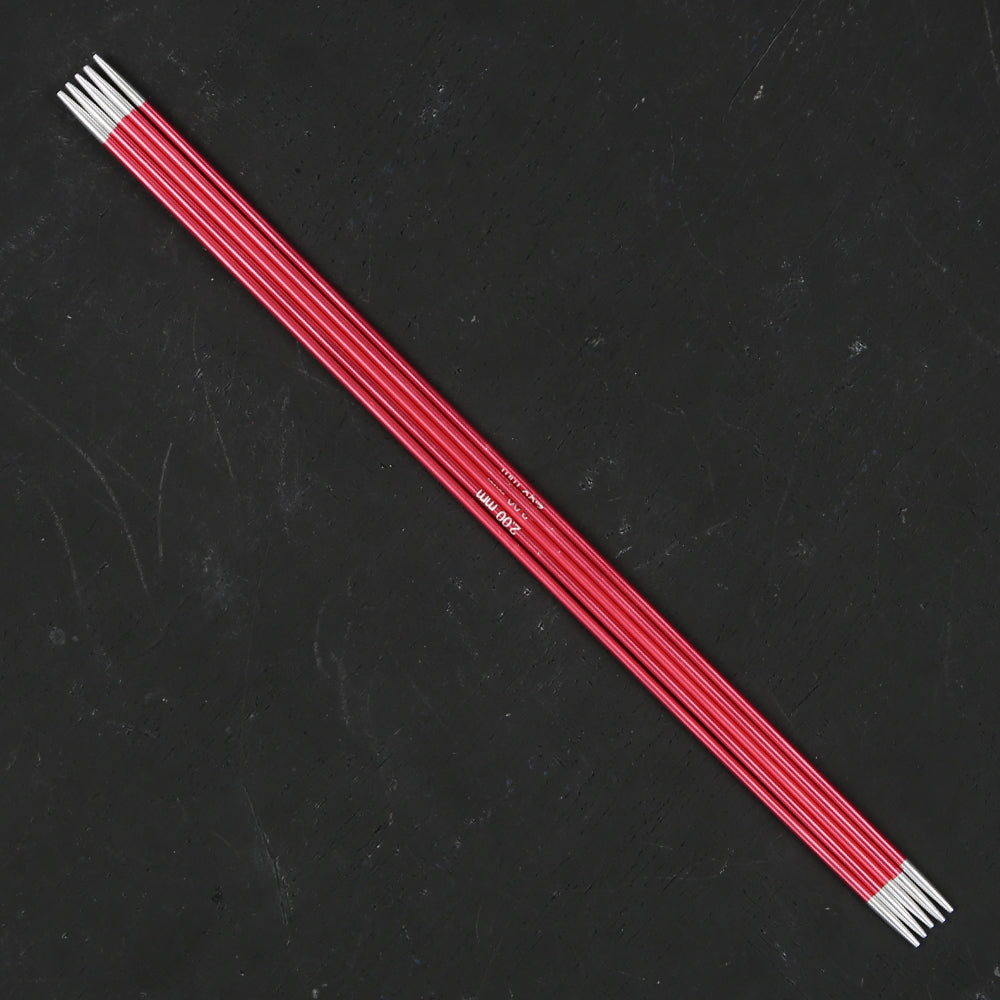 Knitpro Zing 5'li 2 mm 20 cm Pembe Metal Çorap Şişi - 47031