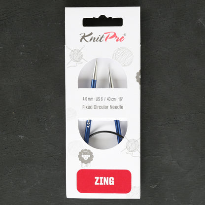 Knitpro Zing 4 Mm 40 Cm Mavi Misinalı Şiş - 47069