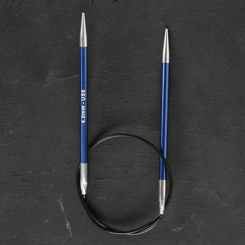 Knitpro Zing 4 Mm 40 Cm Mavi Misinalı Şiş - 47069