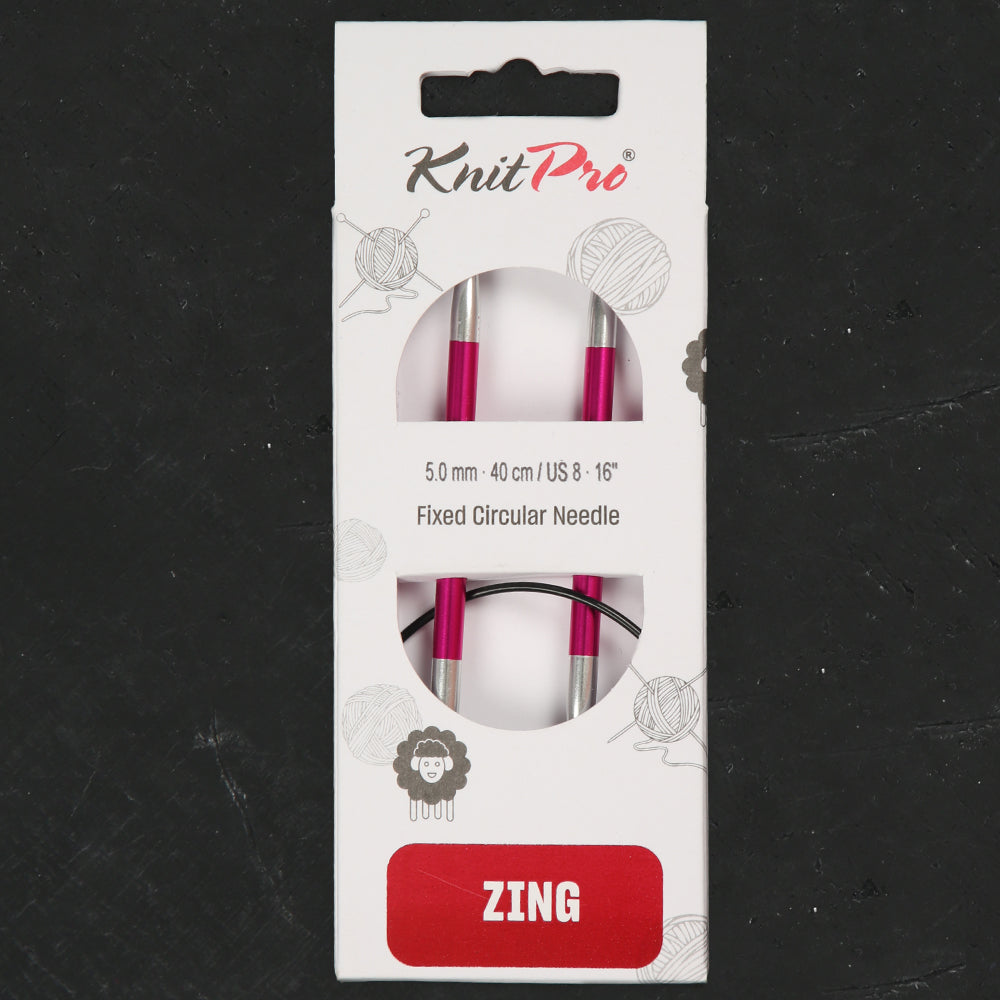 Knitpro Zing 5 Mm 40 Cm Pembe Misinalı Şiş - 47071