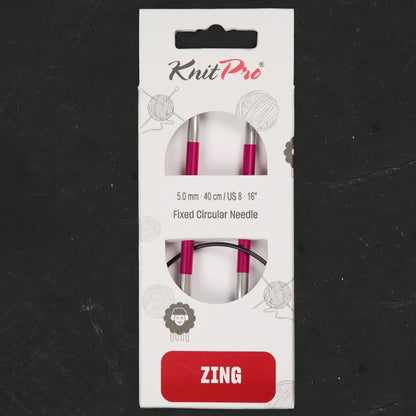 Knitpro Zing 5 Mm 40 Cm Pembe Misinalı Şiş - 47071