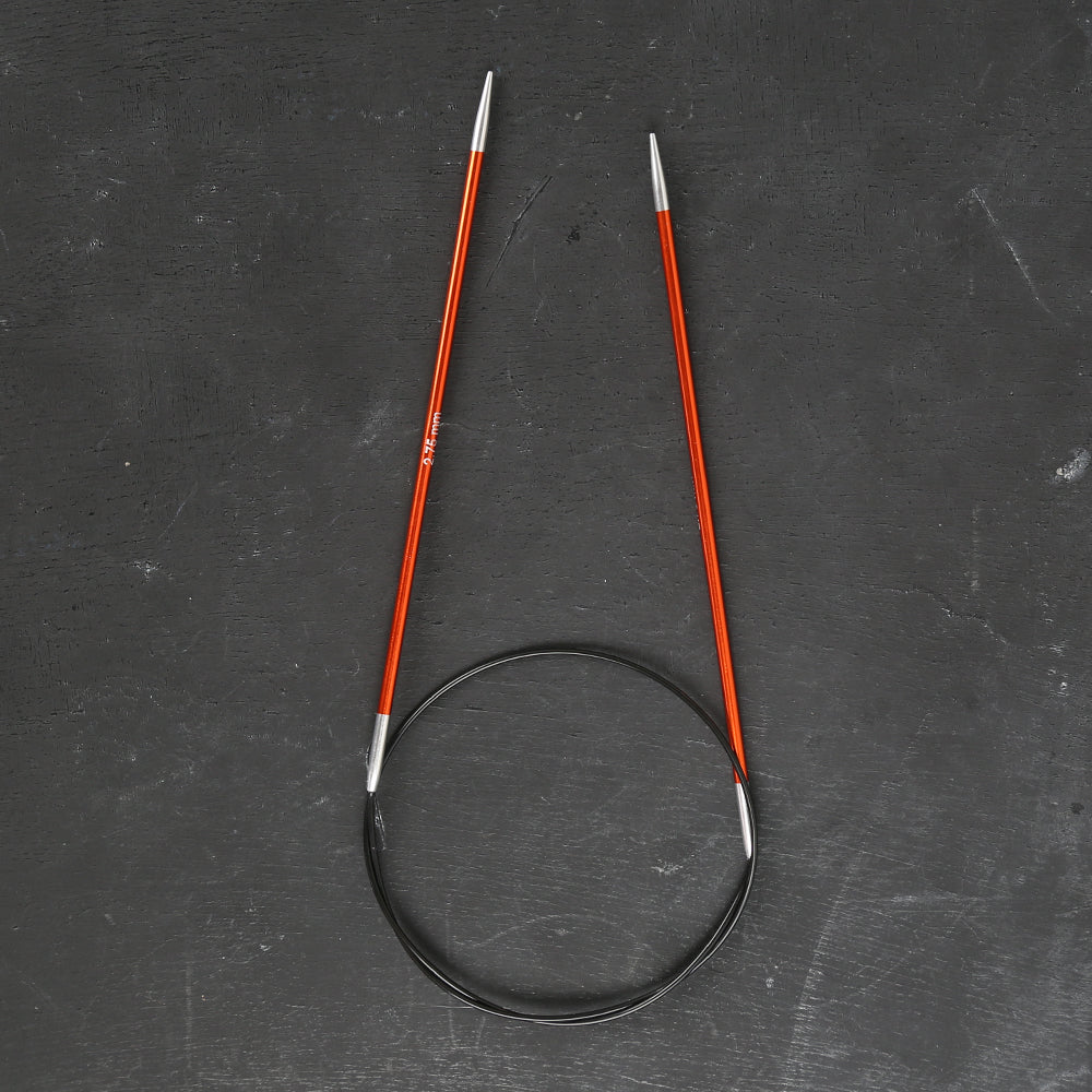 Knitpro Zing 2.75 mm 60 Cm Misinalı Şiş Turuncu - 47094