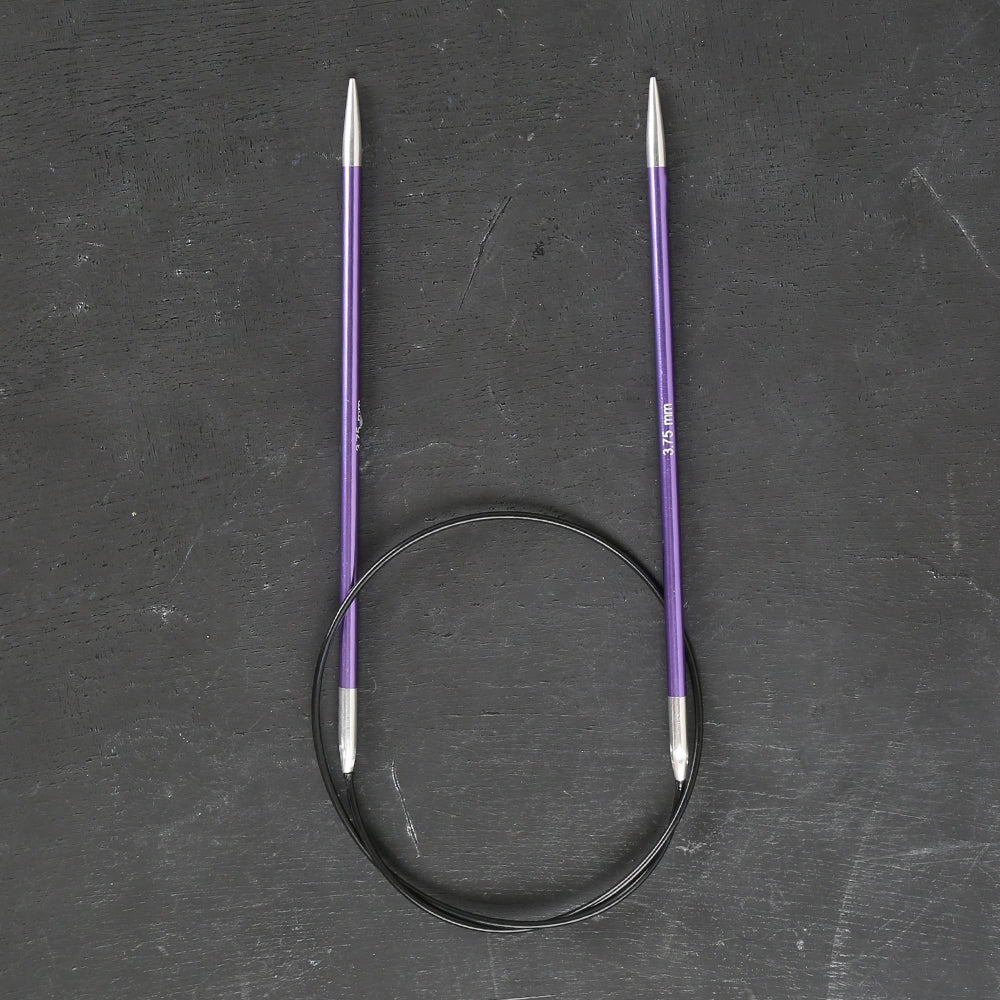 Knitpro Zing 3.75 mm 60 Cm Misinalı Şiş Mor - 47098