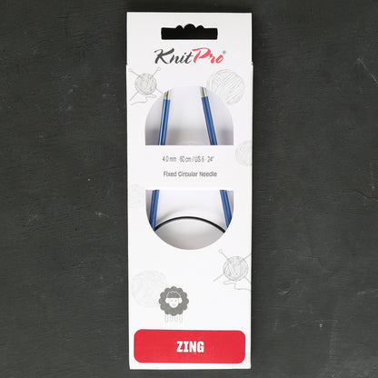 Knitpro Zing 4 Mm 60 Cm Mavi Misinalı Şiş - 47099