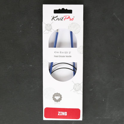 Knitpro Zing 4 Mm 80 Cm Mavi Misinalı Şiş - 47129