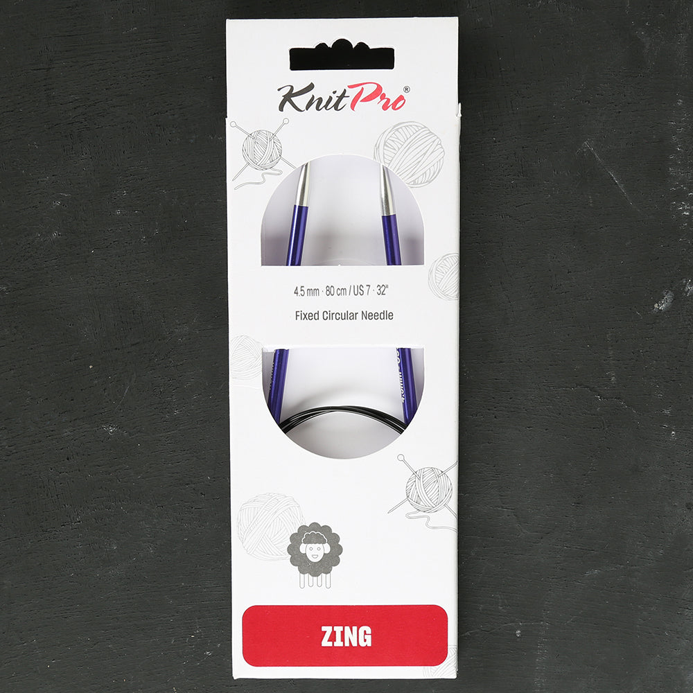 Knitpro Zing 4,5 Mm 80 Cm Misinalı Şiş - 47130