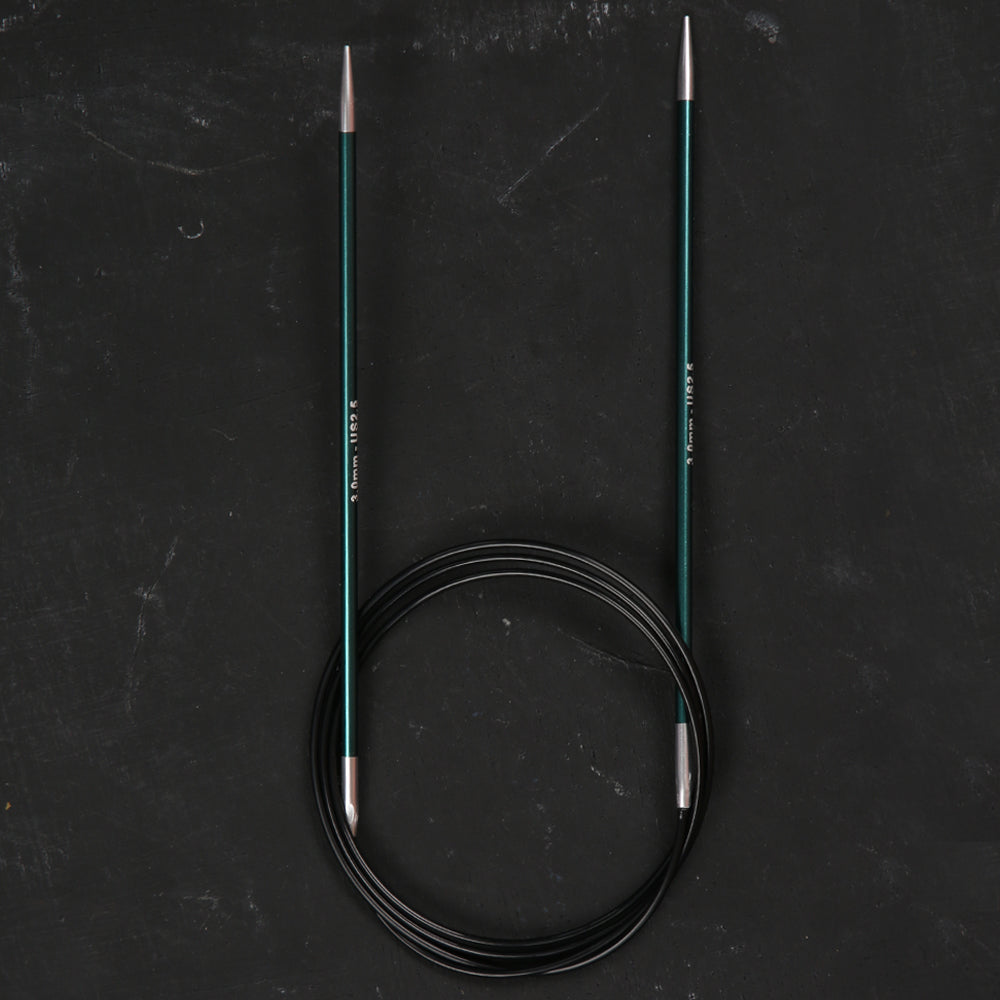 Knitpro Zing 3 Mm 100 Cm Yeşil Misinalı Şiş - 47155 – Hobium
