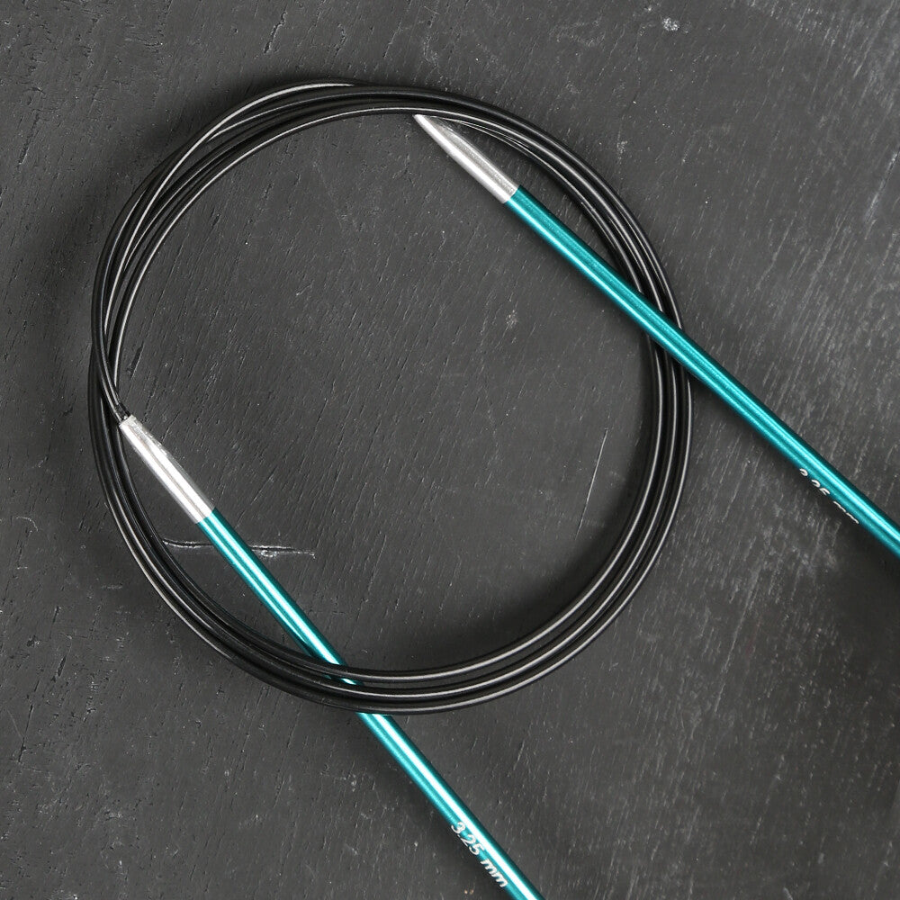 みみ Knitpro Zing 3.25 mm 100 Cm Misinalı Şiş Yeşil - 47156 – Hobium