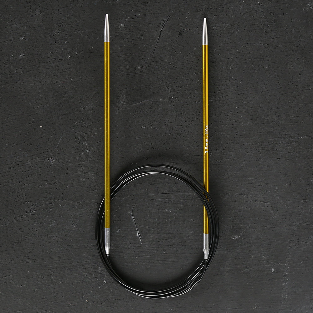 Knitpro Zing 3,5 Mm 100 Cm Sarı Misinalı Şiş - 47157