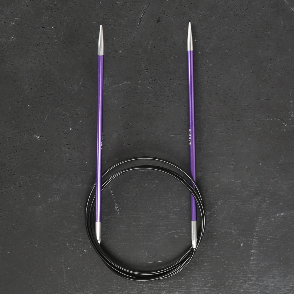Knitpro Zing 3.75 mm 100 Cm Misinalı Şiş Mor - 47158