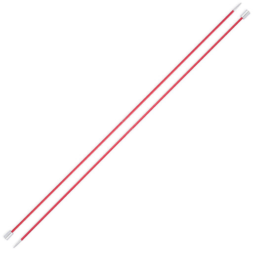 Knitpro Zing 2,5 mm 35 cm Kırmızı Metal Örgü Şişi - 47293 