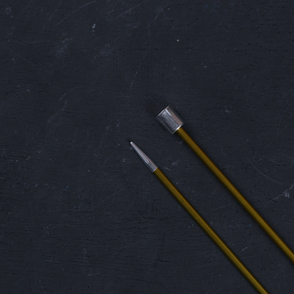 Knitpro Zing 3,5 mm 35 cm Yeşil Metal Örgü Şişi - 47297