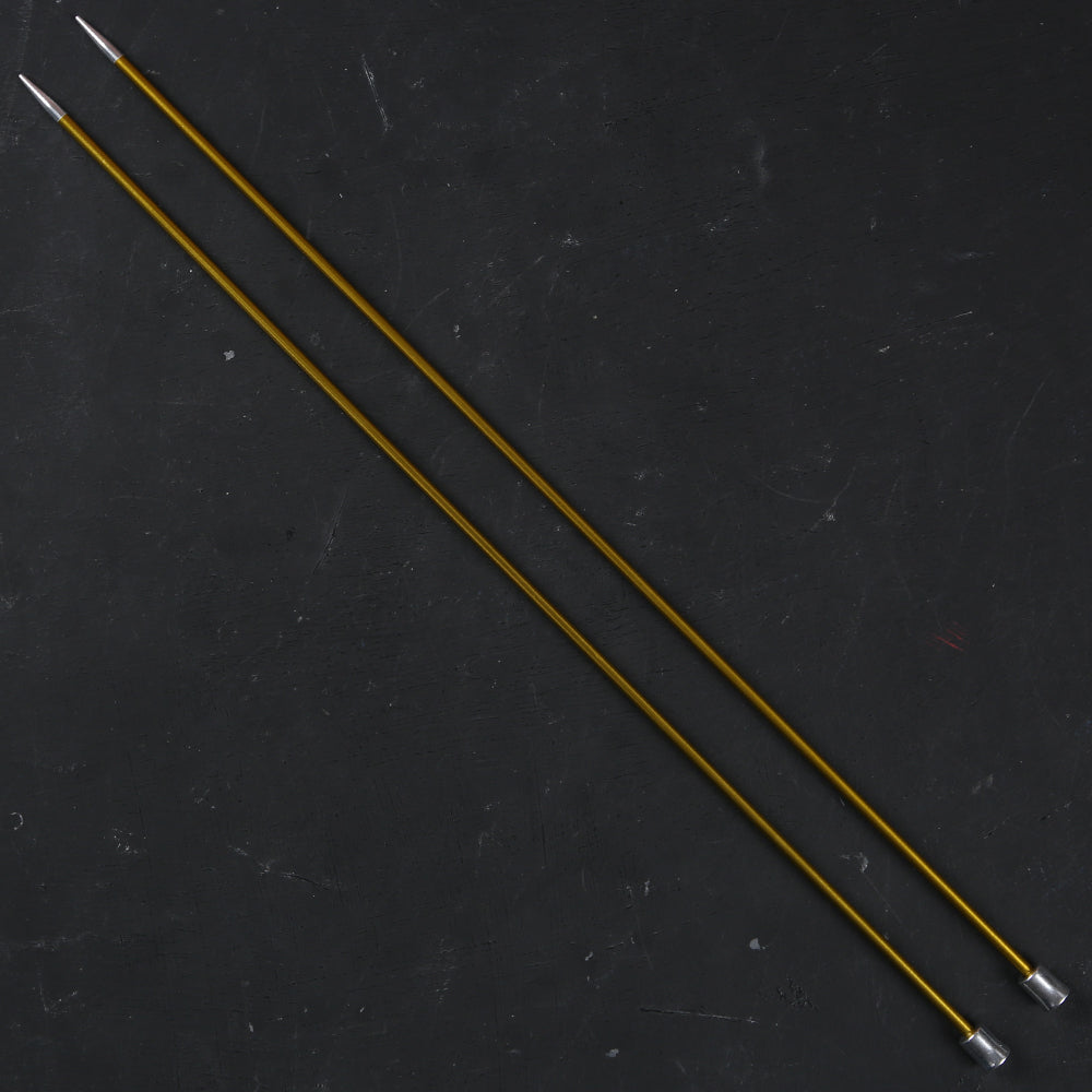 Knitpro Zing 3,5 mm 35 cm Yeşil Metal Örgü Şişi - 47297