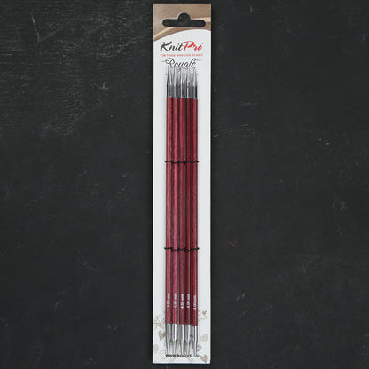 KnitPro Royale 4 mm 20 cm Fuşya Ahşap Çorap Şişi - 29037