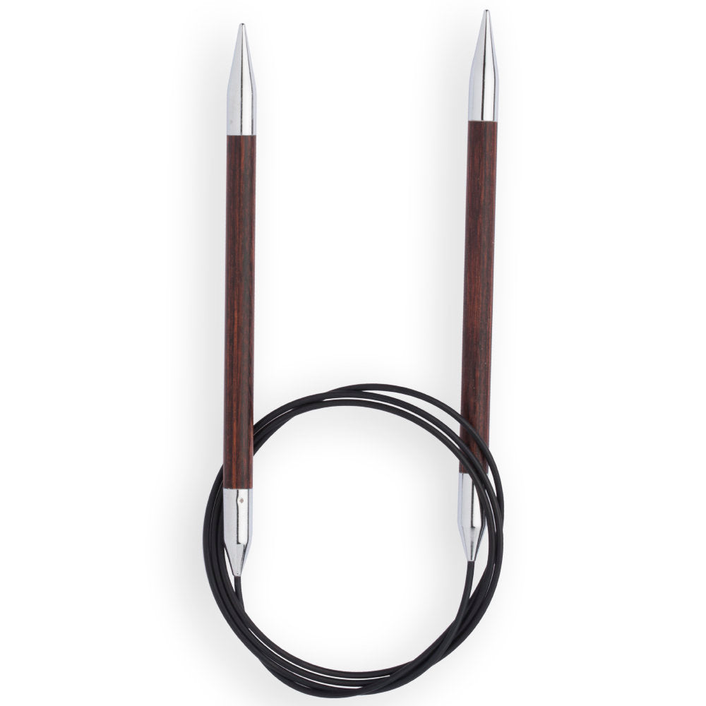 KnitPro Royale 7,00 Mm 100 Cm Kahverengi 360° Dönebilen Misinalı Şiş - 29121