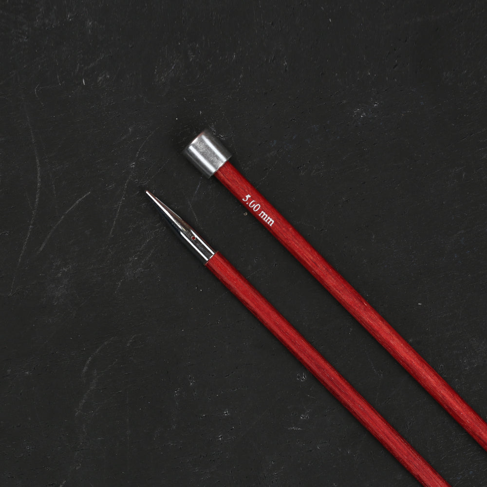 KnitPro Royale 5 mm 35 cm Kıraz Kırmızı Ahşap Örgü Şişi - 29217