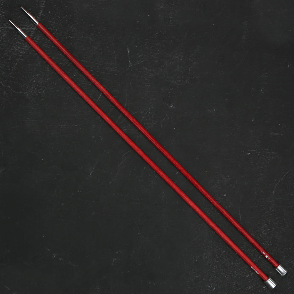 KnitPro Royale 5 mm 35 cm Kıraz Kırmızı Ahşap Örgü Şişi - 29217