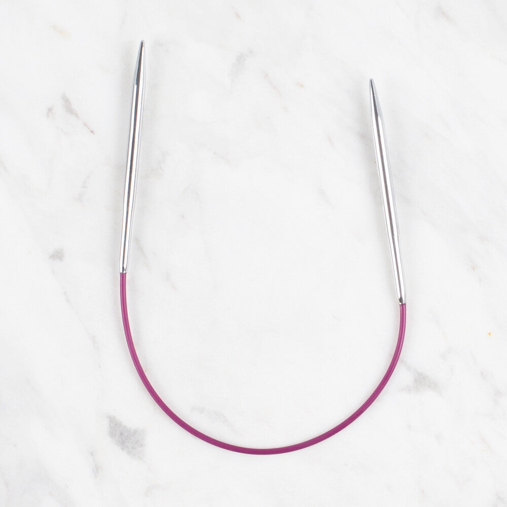 KnitPro Nova Metal 3,5 Mm 25 Cm Metal Mor Misinalı Şiş 10977