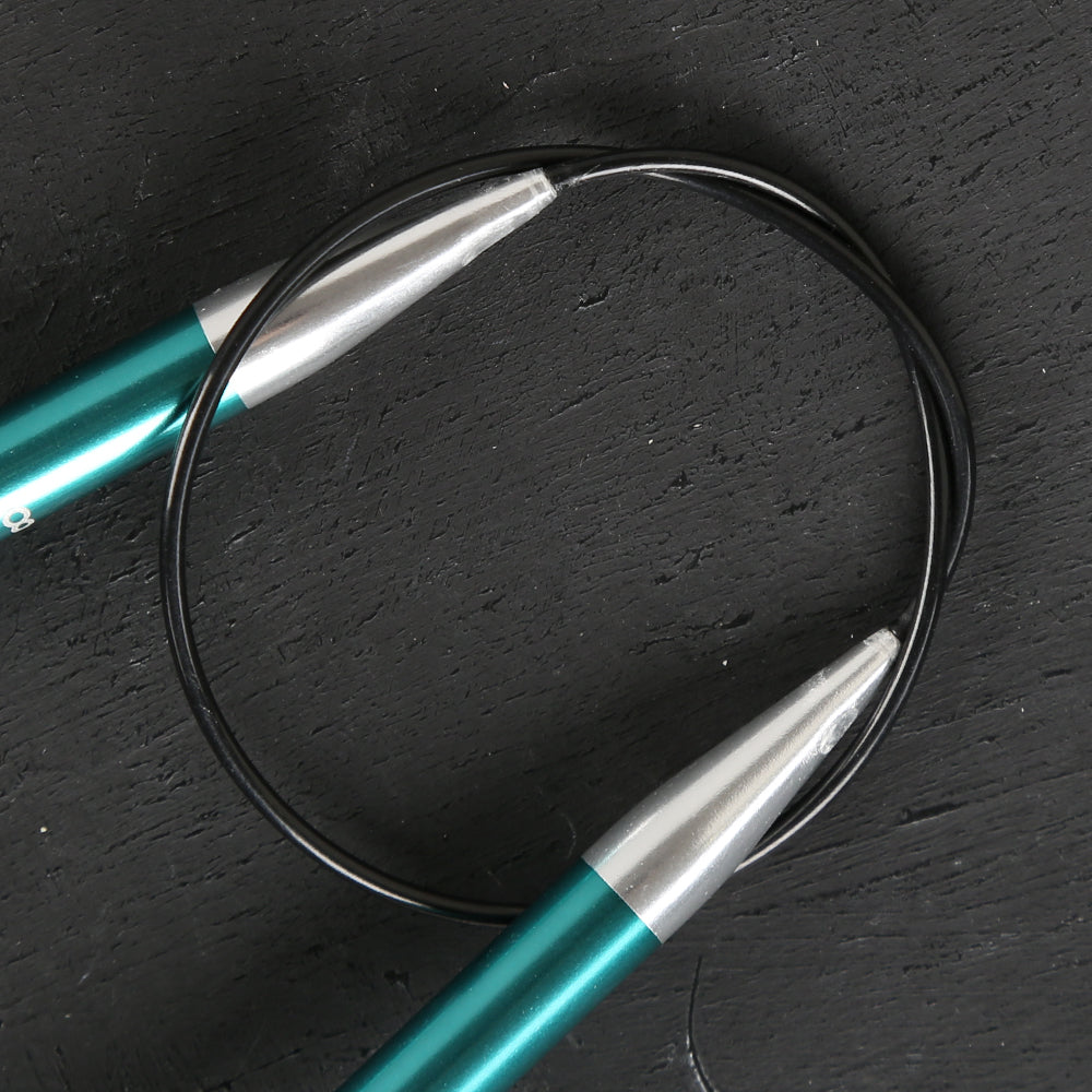 Knitpro Zing 8 Mm 40 Cm Yeşil Misinalı Şiş - 47076 – Hobium