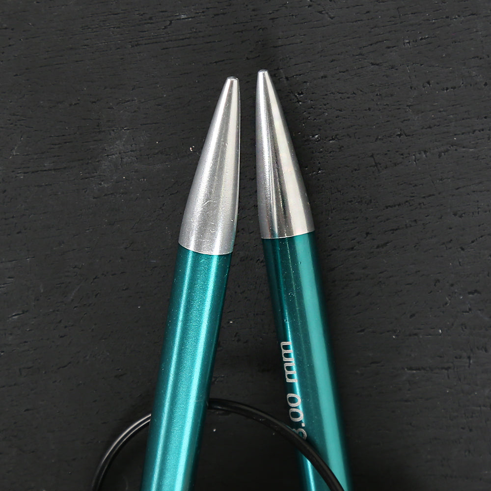 Knitpro Zing 8 Mm 40 Cm Yeşil Misinalı Şiş - 47076 – Hobium