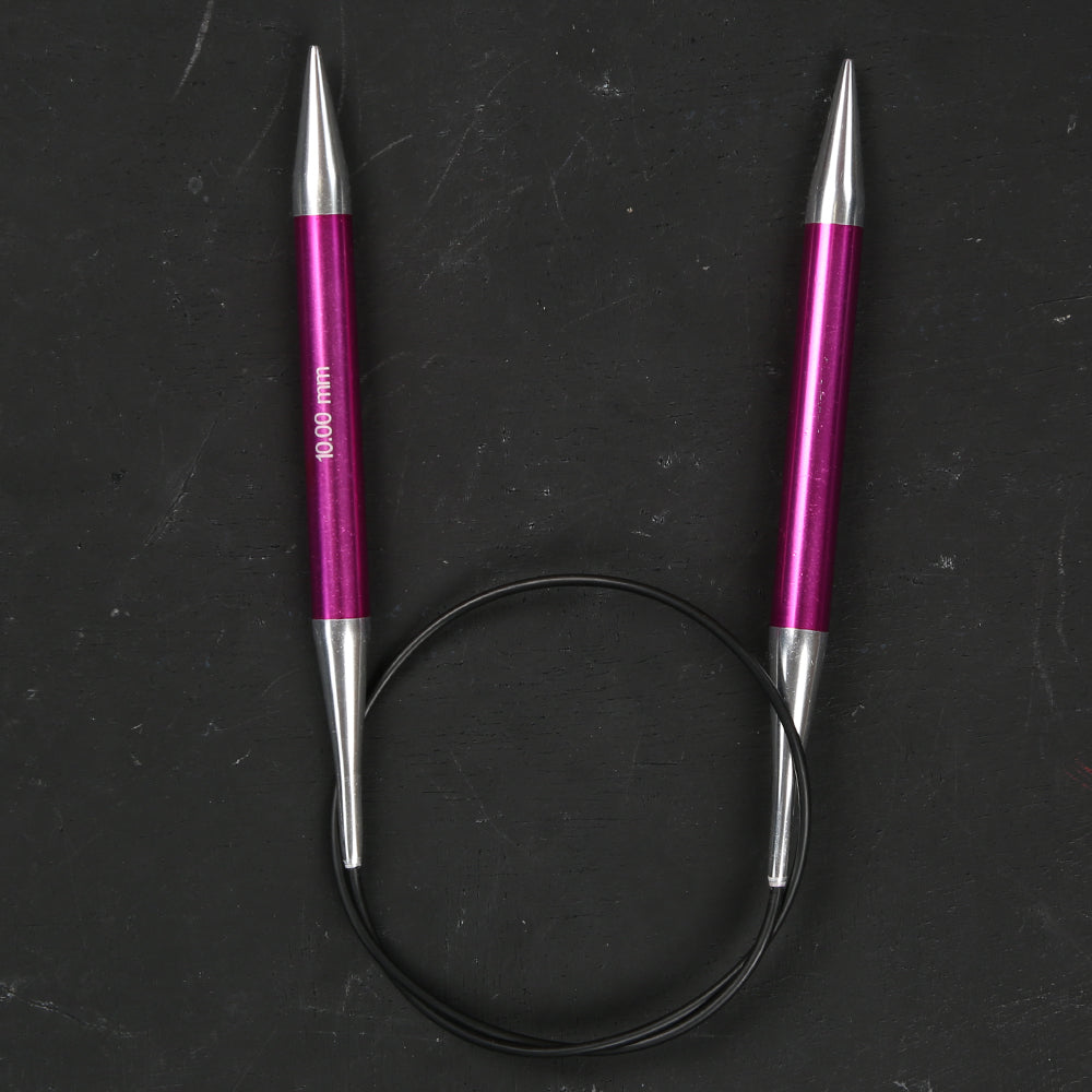 Knitpro Zing 10 mm 60 cm Fuşya Metal Misinalı Şiş - 47108 – Hobium Knitpro Zing 10 mm 60 cm Fuşya Metal Misinalı Şiş - 47108 – Hobium