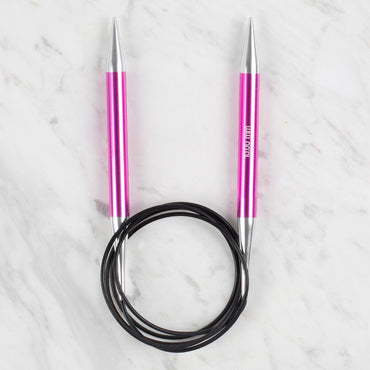 KnitPro ZİNG 10 MM 120 Cm PEMBE MİSİNALI ŞİŞ - 47198