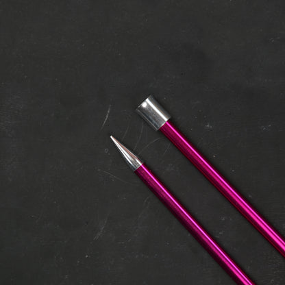 Knitpro Zing 10 mm 35 cm Pembe Metal Örgü Şişi - 47308