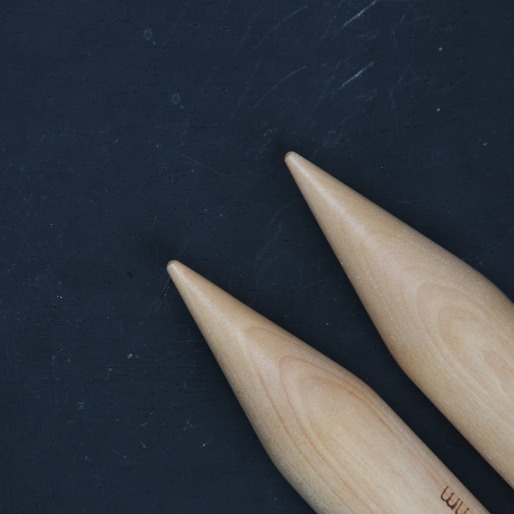 KnitPro Jumbo Birch 35 Mm 120 Cm Huş Ağacı Misinalı Şiş - 35806