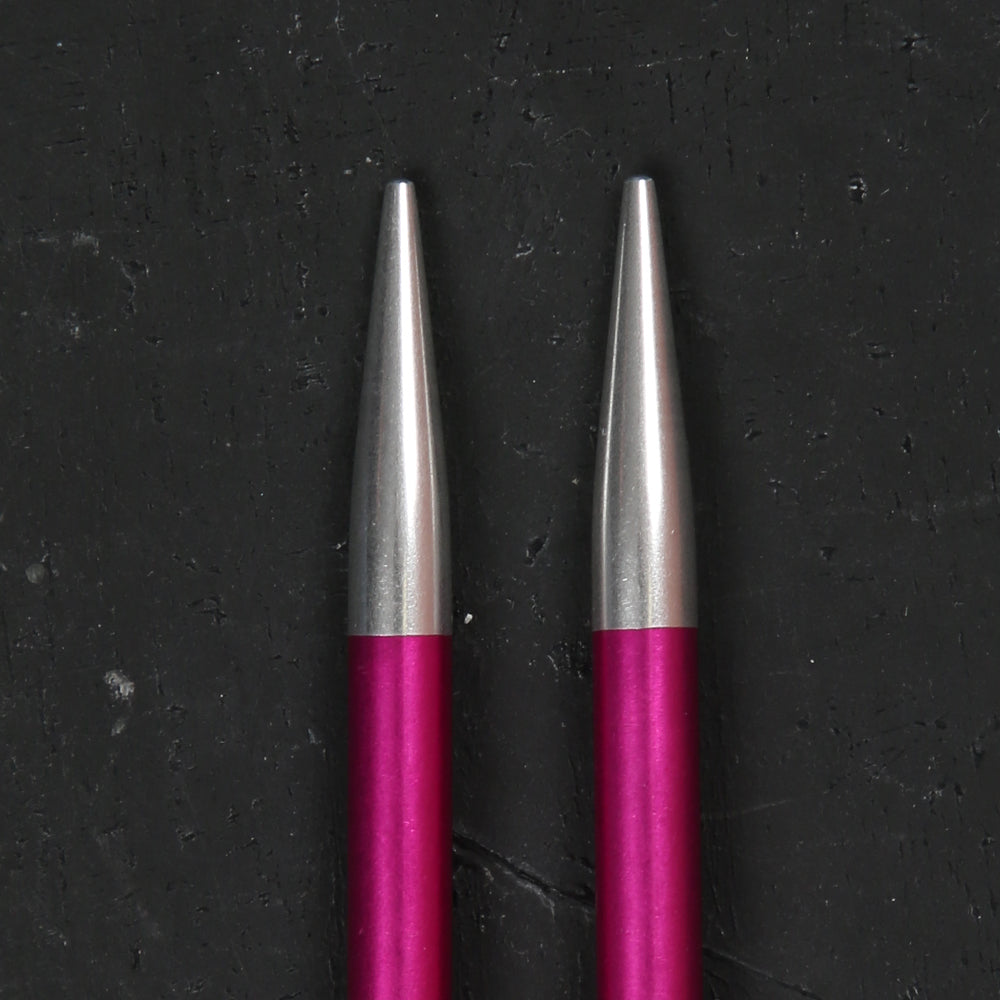 Knitpro Zing 5.00 mm Değiştirilebilir Misinalı Şiş Ucu Pembe - 47505