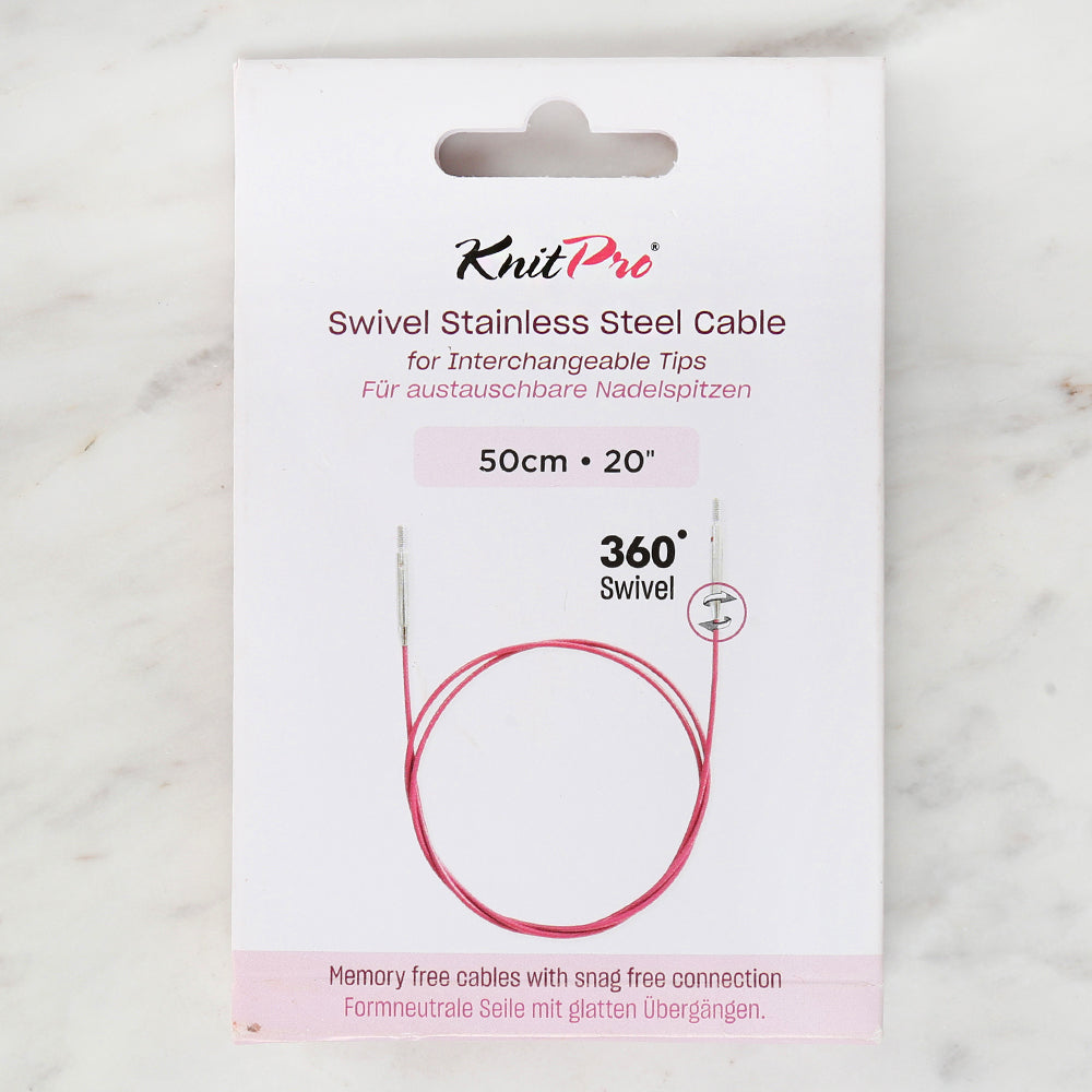 Knitpro 50 cm Tekli Ara Bağlantı Misinası Mor - 10642