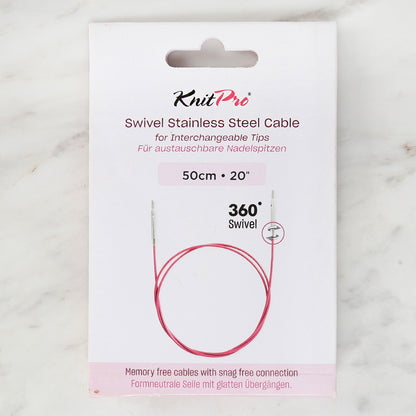 Knitpro 50 cm Tekli Ara Bağlantı Misinası Mor - 10642