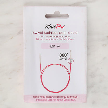 Knitpro 60 cm Tekli Ara Bağlantı Misinası Mor - 10643