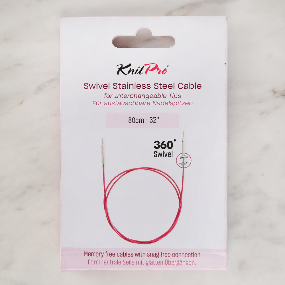 Knitpro 80 cm Tekli Ara Bağlantı Misinası Mor - 10644