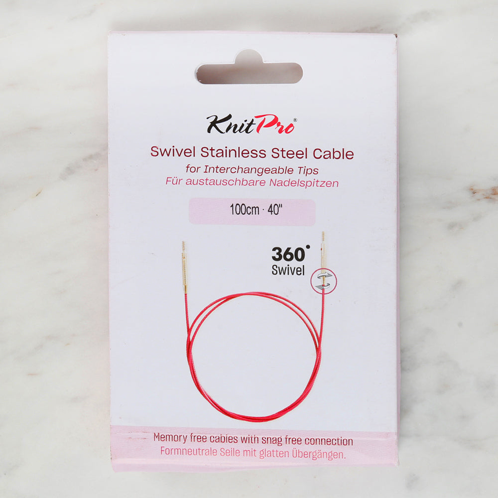 Knitpro 100 cm Tekli Ara Bağlantı Misinası Mor - 10645